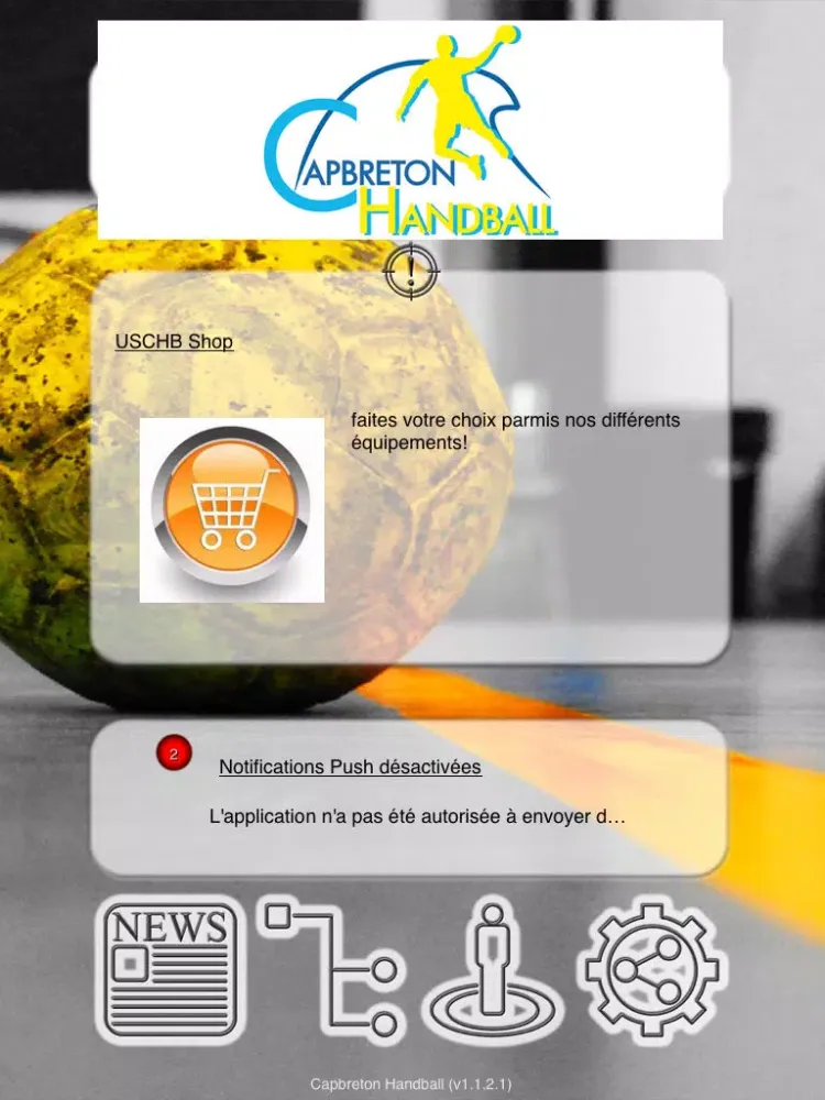 Captures d'écran de Capbreton Handball iPad 