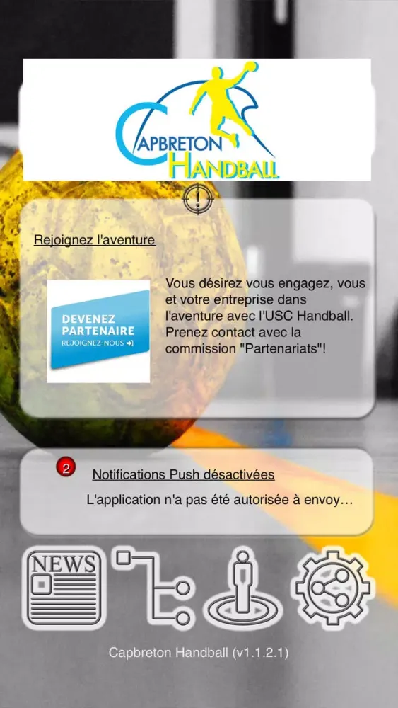 Captures d'écran de Capbreton Handball