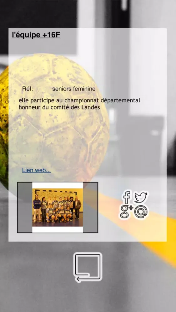 Captures d'écran de Capbreton Handball
