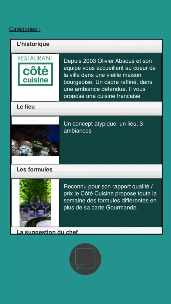 Zrzuty ekranu Côté Cuisine
