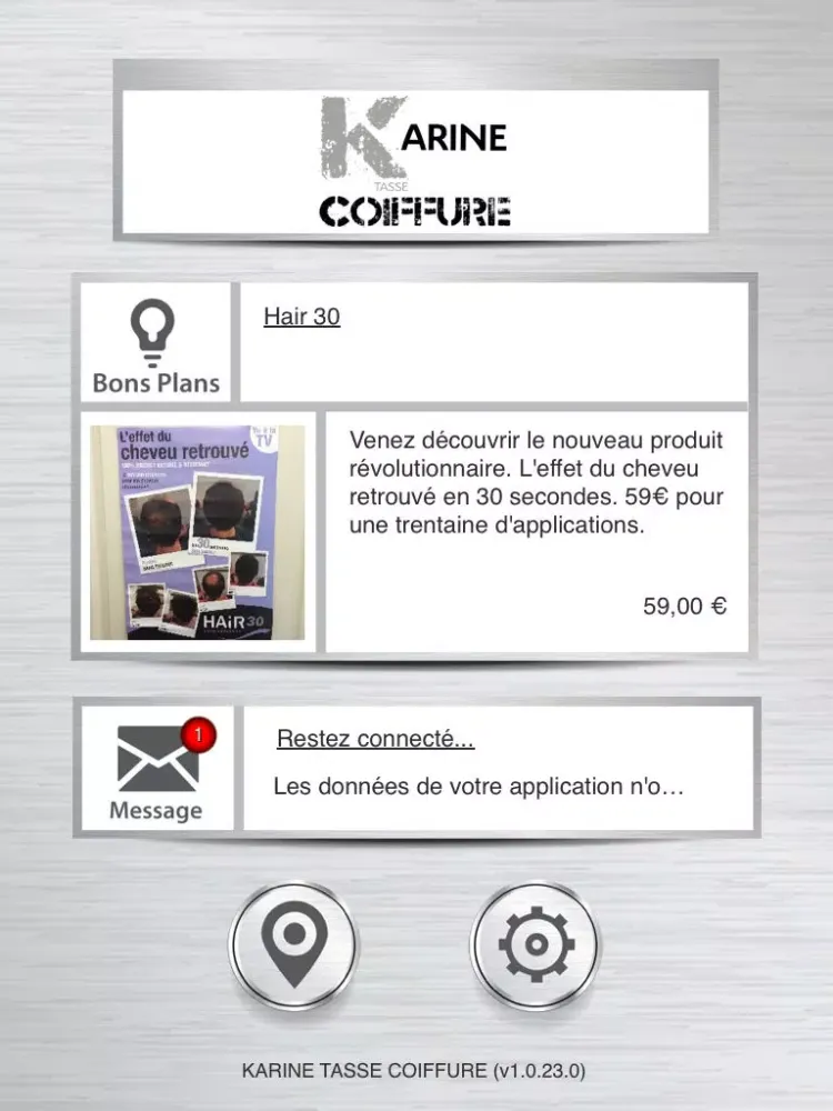 KARINE TASSE COIFFURE iPad  Screenshots