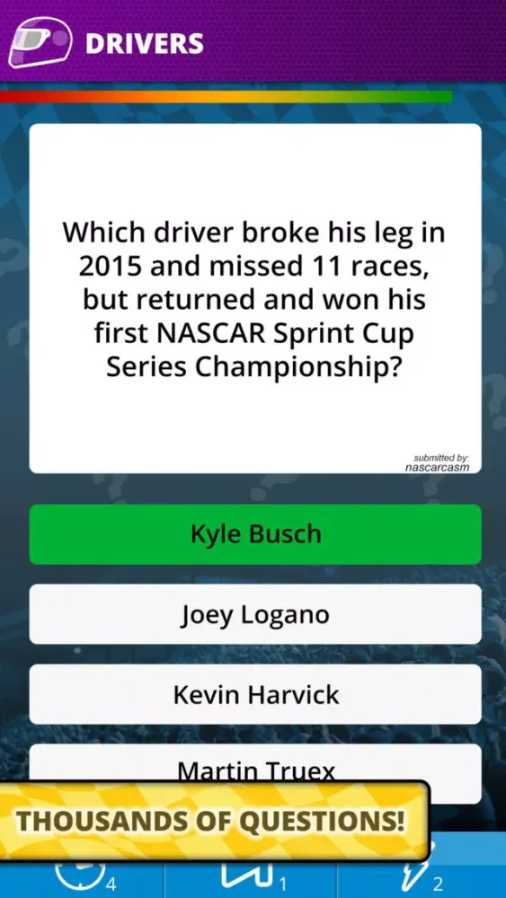 NASCAR Trivia Chase应用截图