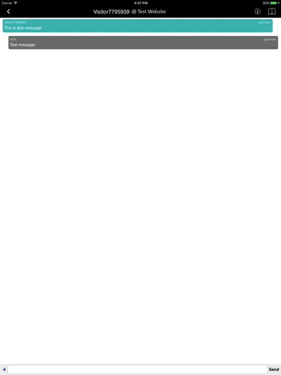 DEP Live Chat iPad  スクリーンショット
