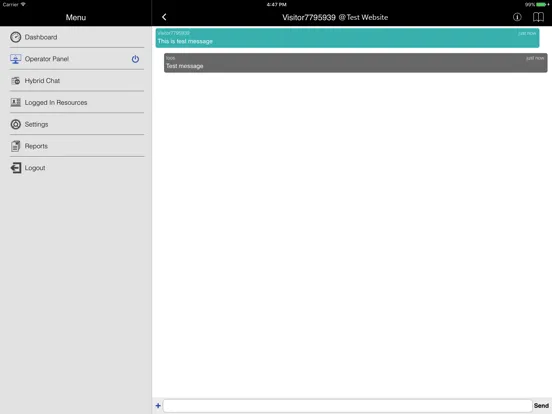 DEP Live Chat iPad  スクリーンショット