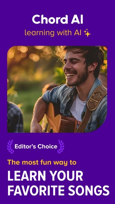 ภาพหน้าจอของ Chordie AI: Learn, Play Guitar