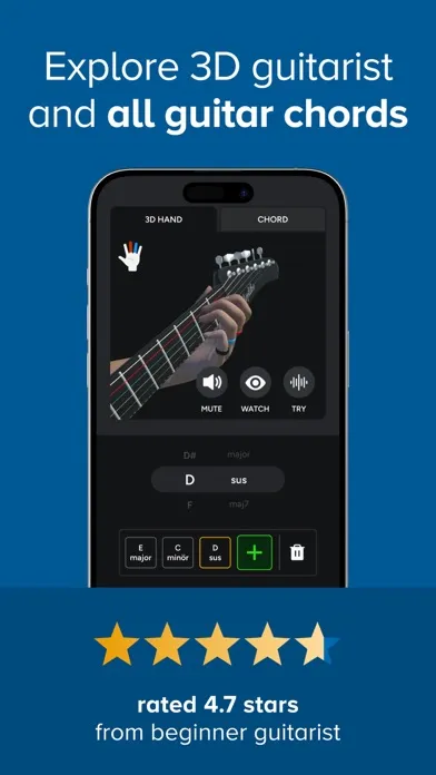ภาพหน้าจอของ Chordie AI: Learn, Play Guitar