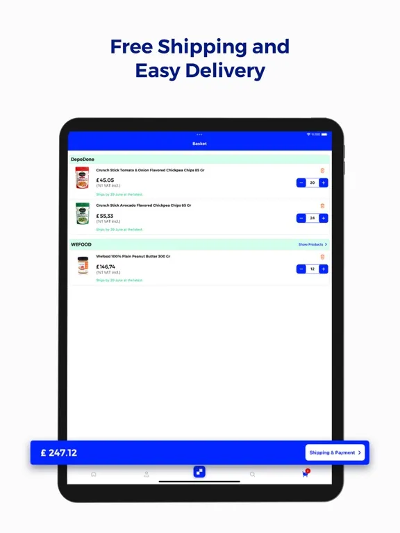 Ảnh chụp màn hình của DepoDone iPad 