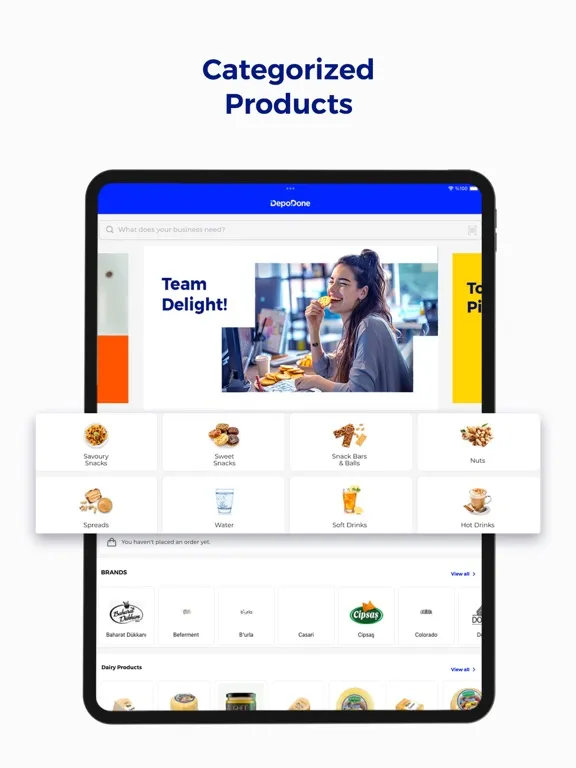 Ảnh chụp màn hình của DepoDone iPad 
