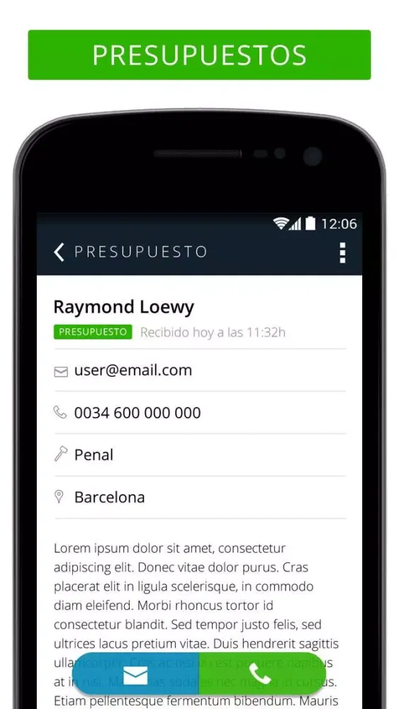 Gestor clientes para abogados Screenshots