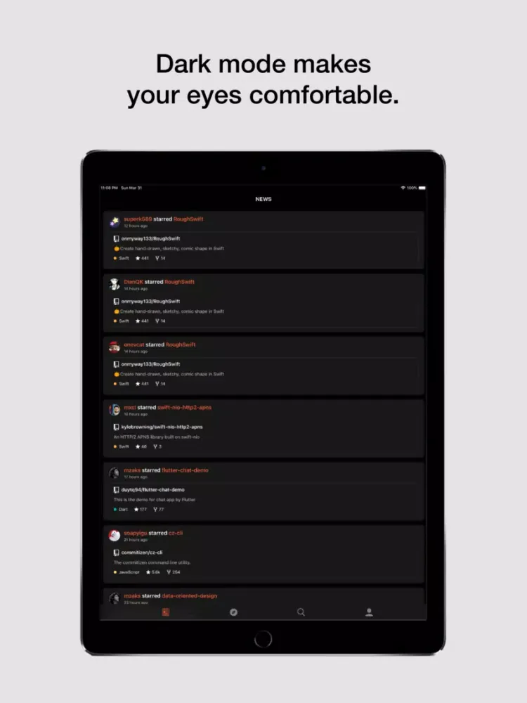 Coderx for GitHub iPad স্ক্রিনশট