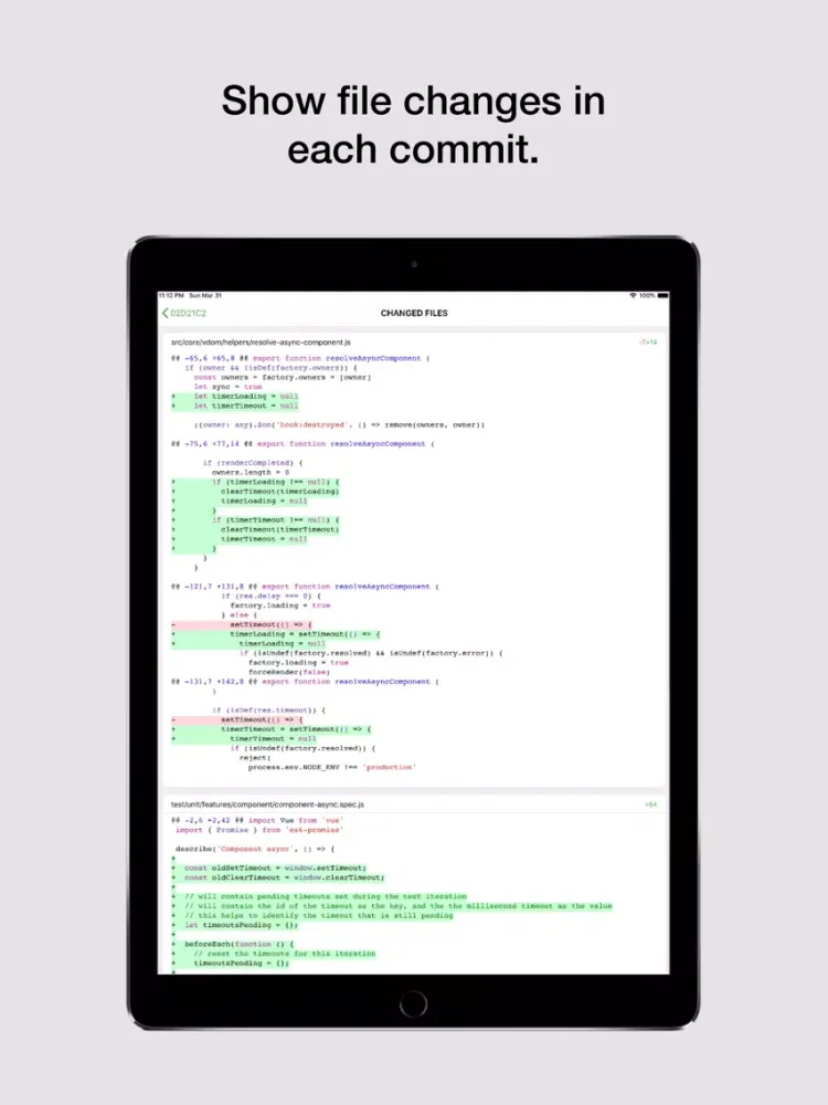 Coderx for GitHub iPad স্ক্রিনশট