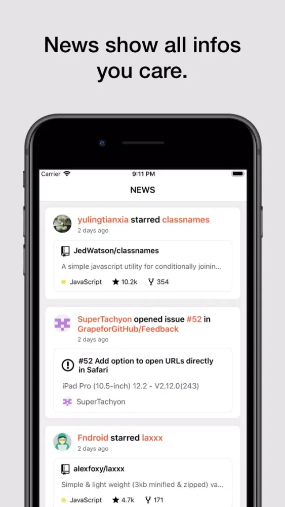 Coderx for GitHub স্ক্রিনশট