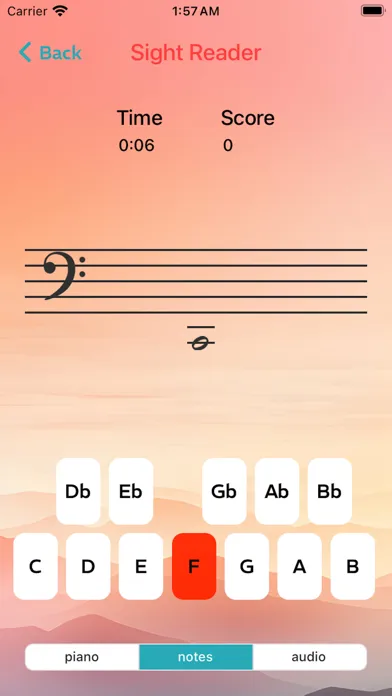 Piano Sight Reading Trainer Screenshots