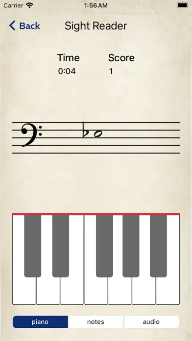 Piano Sight Reading Trainer Screenshots