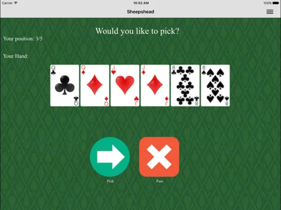 Sheepshead iPad  スクリーンショット