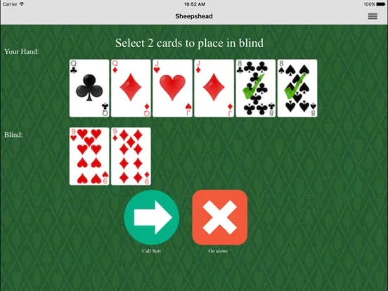 Sheepshead iPad  スクリーンショット