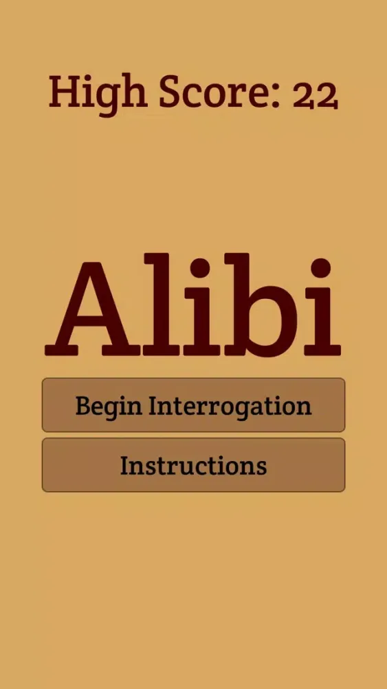 Alibi - Game of Interrogation Screenshots