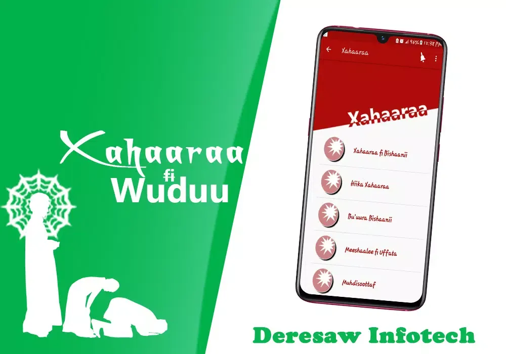 Tangkapan layar Xaharaaf Salaata Afaan Oromoon