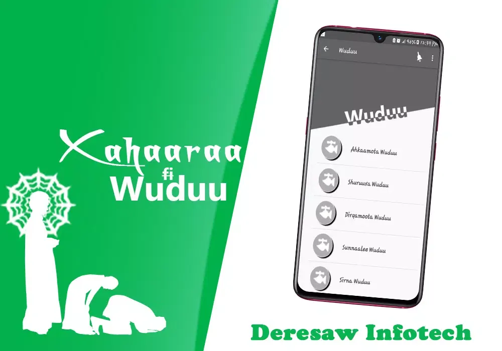 Tangkapan layar Xaharaaf Salaata Afaan Oromoon