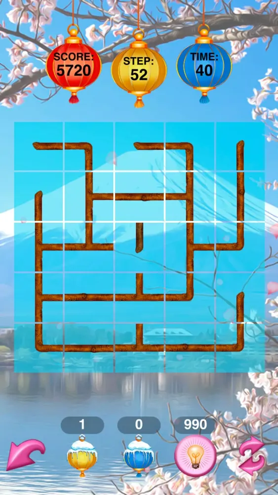 ภาพหน้าจอของ Sakura Puzzle