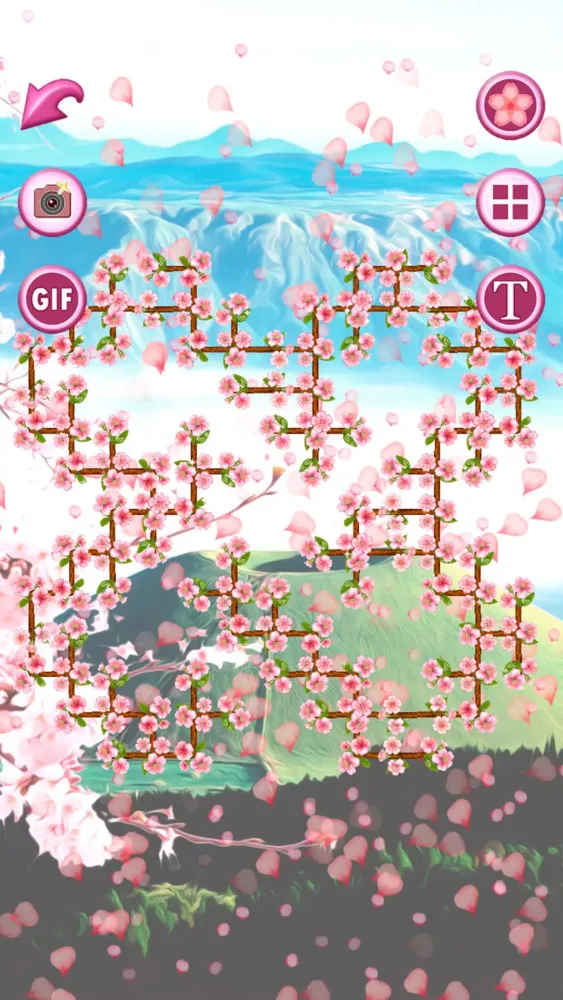 ภาพหน้าจอของ Sakura Puzzle