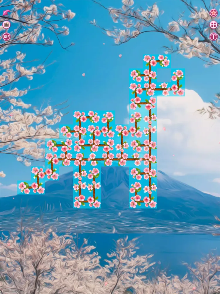 ภาพหน้าจอของ Sakura Puzzle