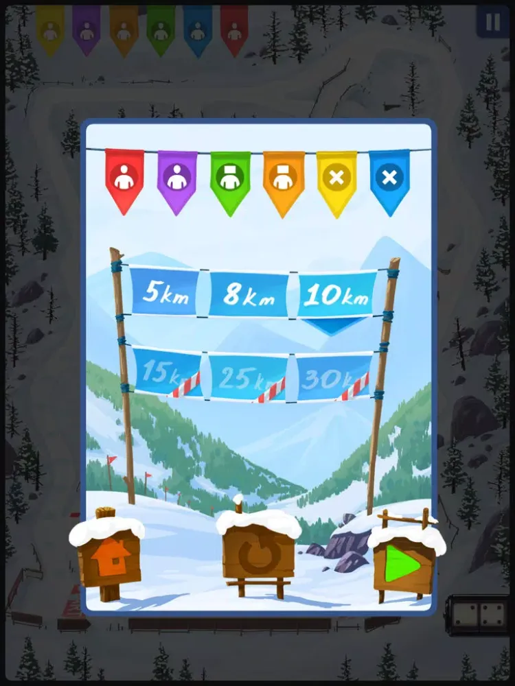 Biathlon. Board game iPad  Screenshots