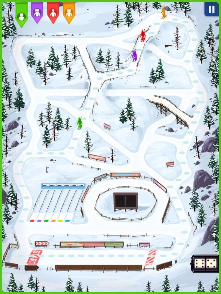 Biathlon. Board game iPad  Screenshots