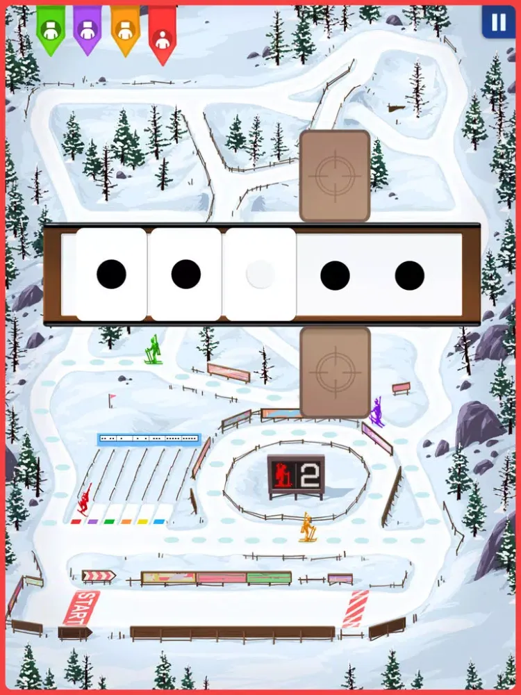 Biathlon. Board game iPad  Screenshots
