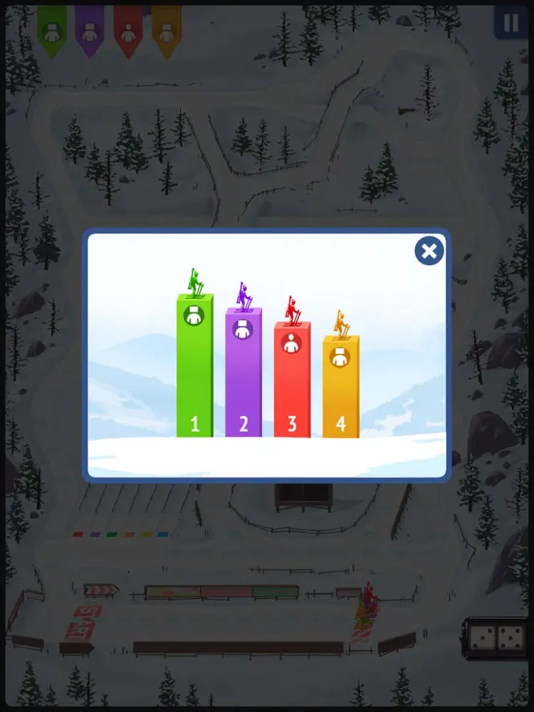 Biathlon. Board game iPad  Screenshots