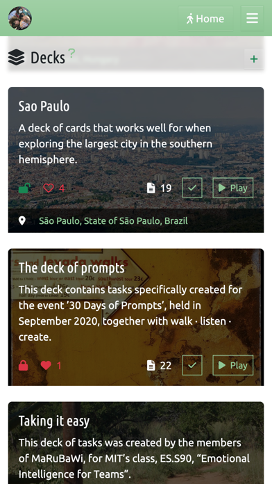 Dérive app سکرین شاٹس
