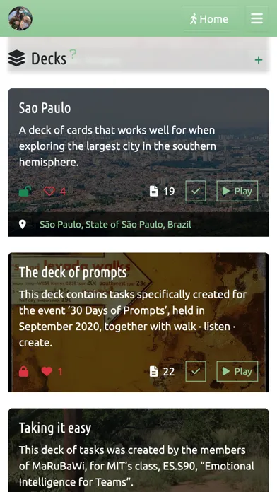 Dérive app Ekran Görüntüleri