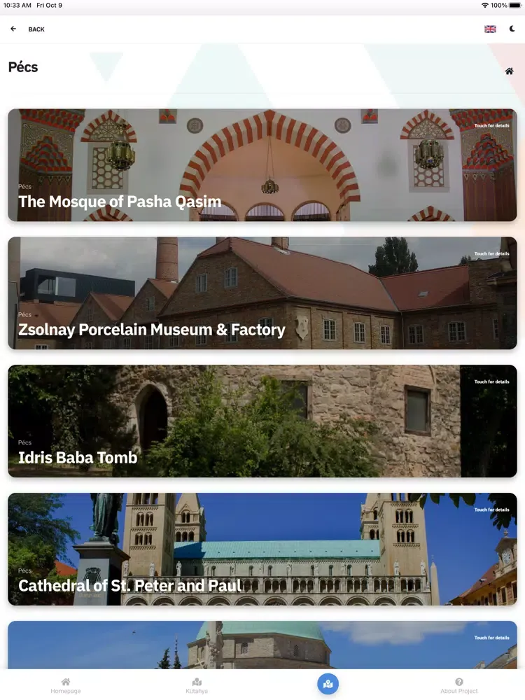 Capturas de pantalla de Kütahya-Pécs App iPad 