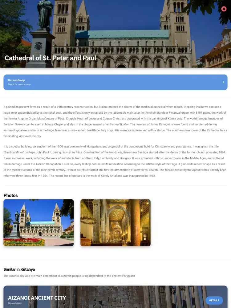 Capturas de pantalla de Kütahya-Pécs App iPad 