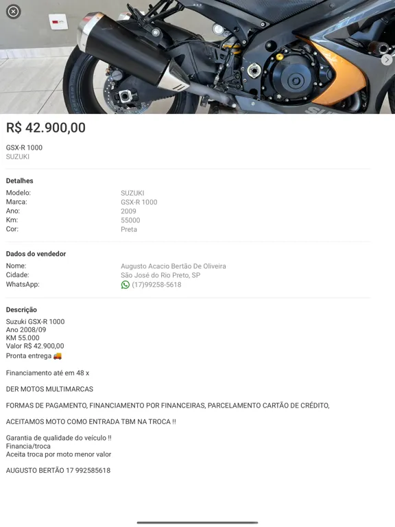 Der Motos Multimarcas iPad  Screenshots