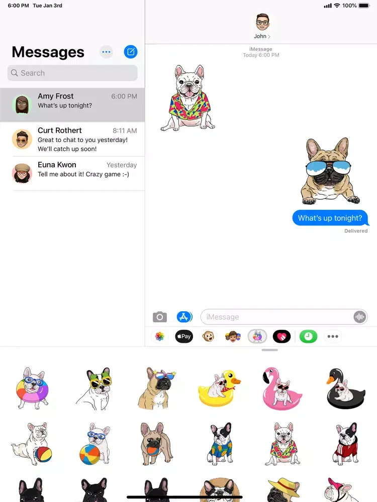 Frenchie Let's Play iPad  스크린샷