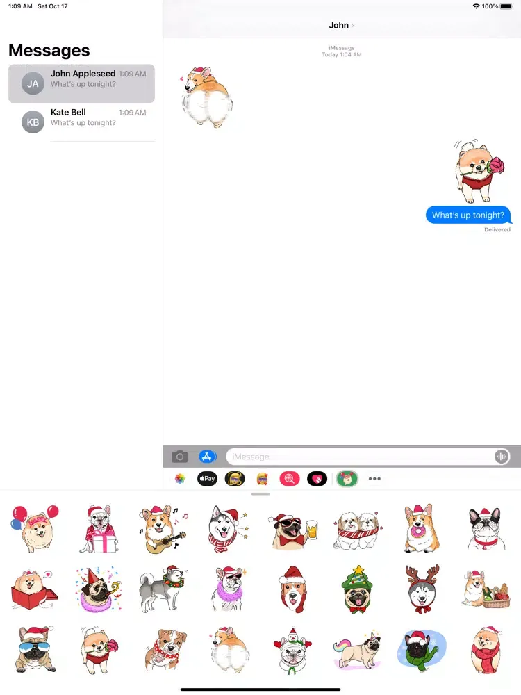 تصاویر Merry Dogs iPad 
