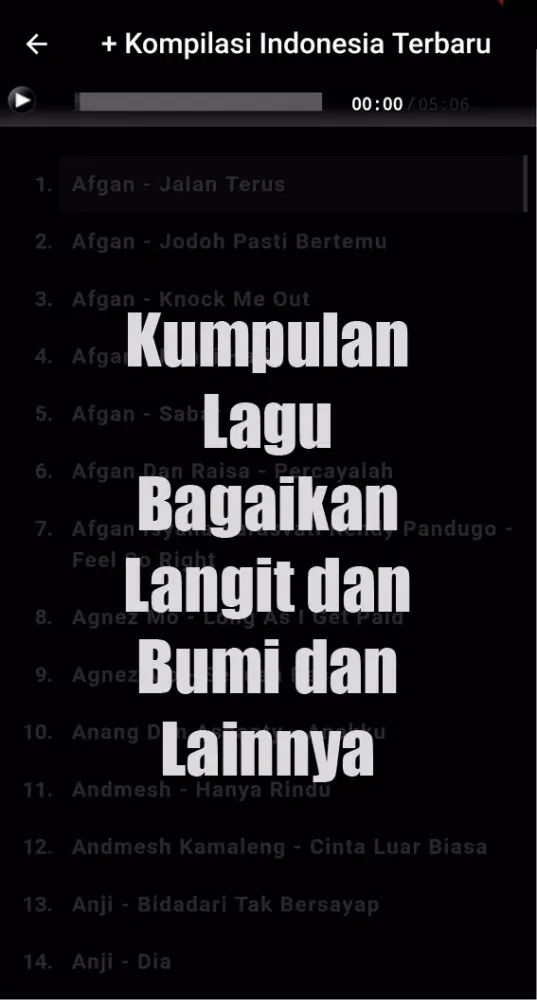 LAGU BAGAlKAN LANGlT & BUMl应用截图