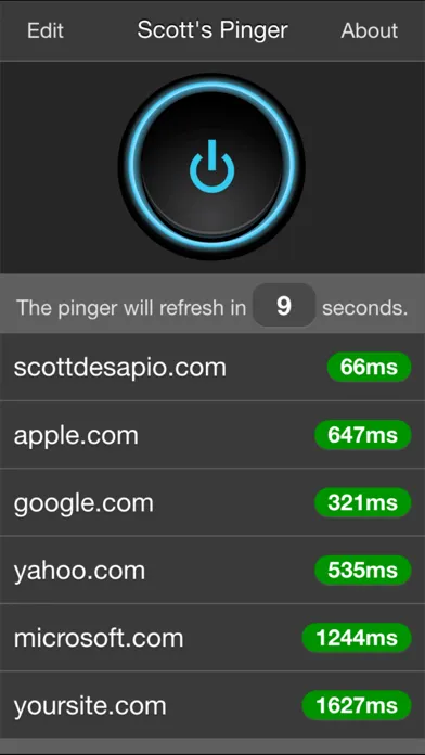 Scott's Pinger - Website Status Monitor スクリーンショット