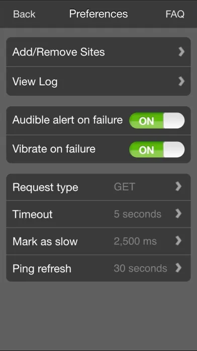 Scott's Pinger - Website Status Monitor スクリーンショット