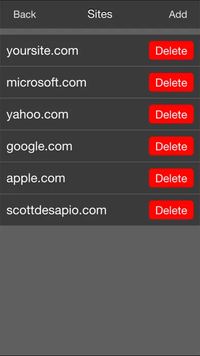 Scott's Pinger - Website Status Monitor スクリーンショット