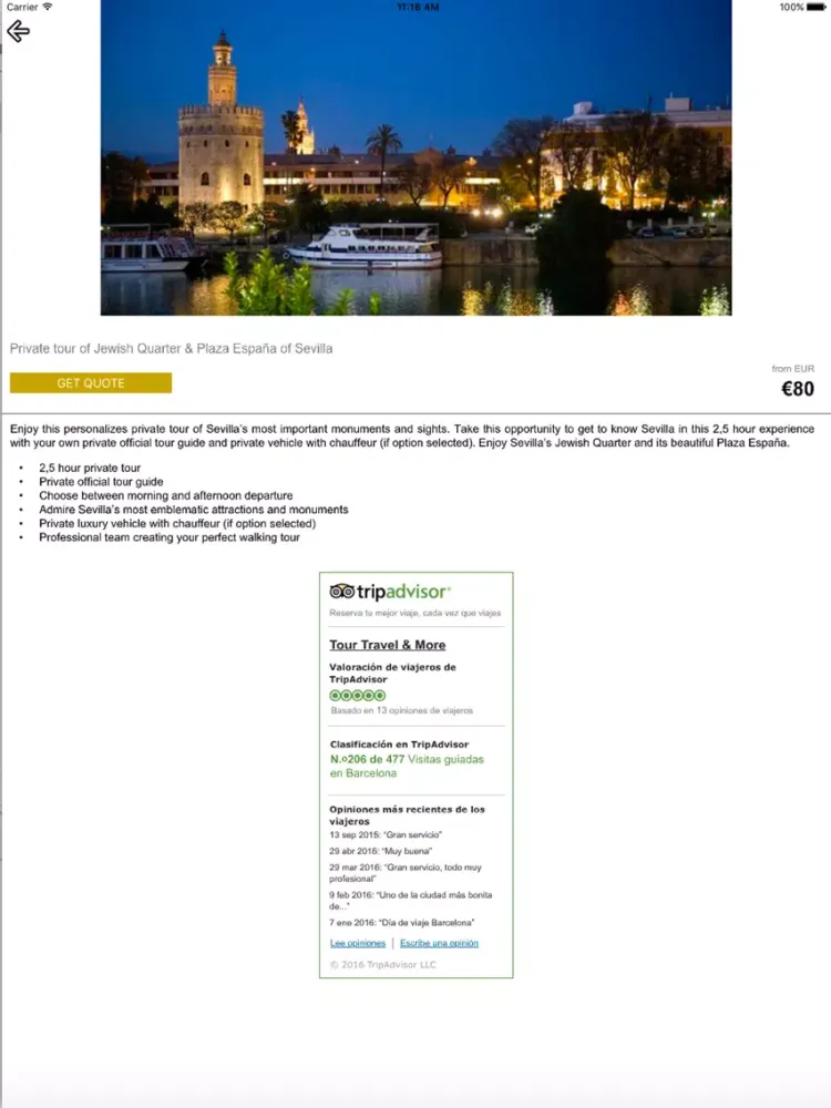 Tour Travel and More iPad 应用截图