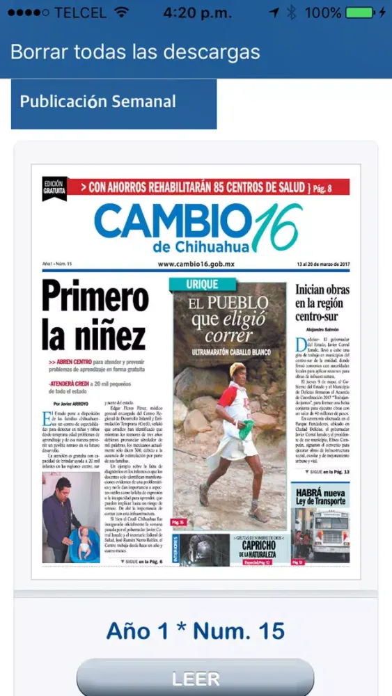Captures d'écran de Cambio 16