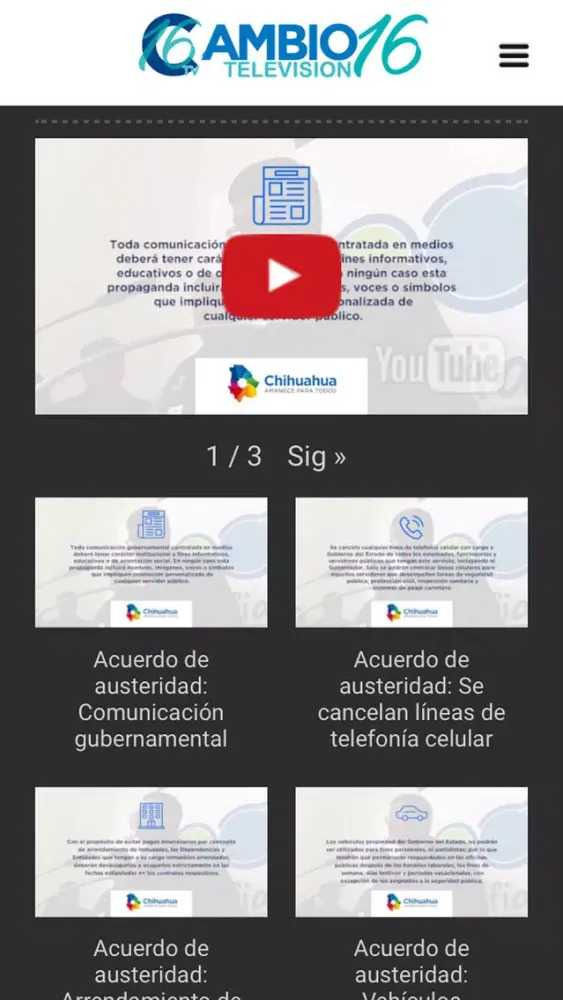 Zrzuty ekranu Cambio 16 TV