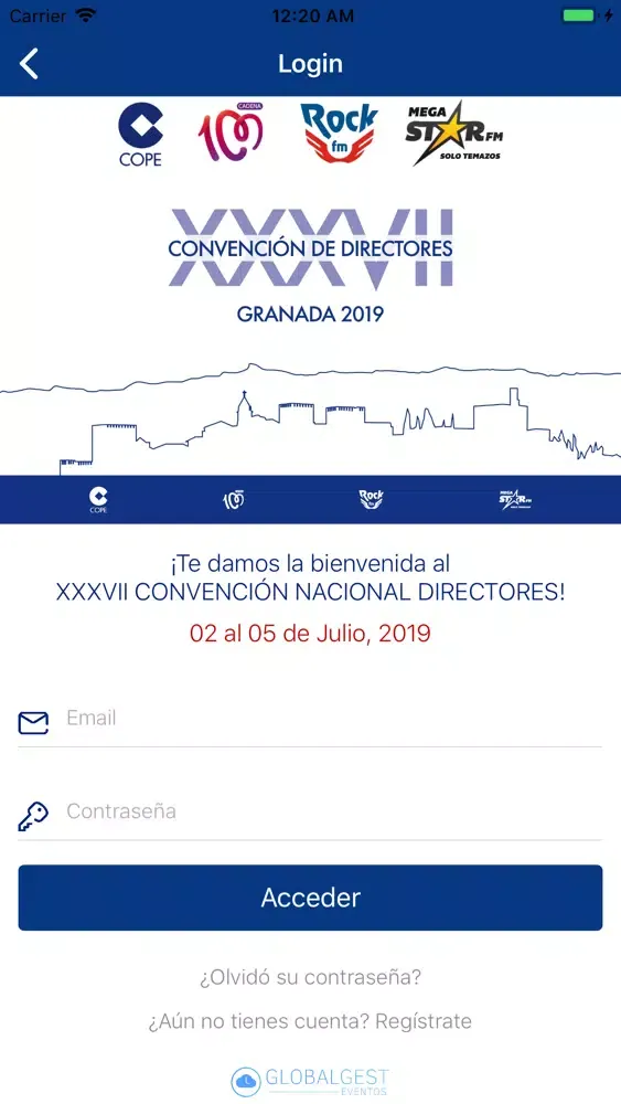 Globalgest Eventos Screenshots