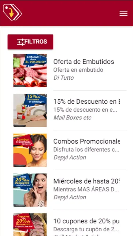 Captures d'écran de Descarga tu Descuento