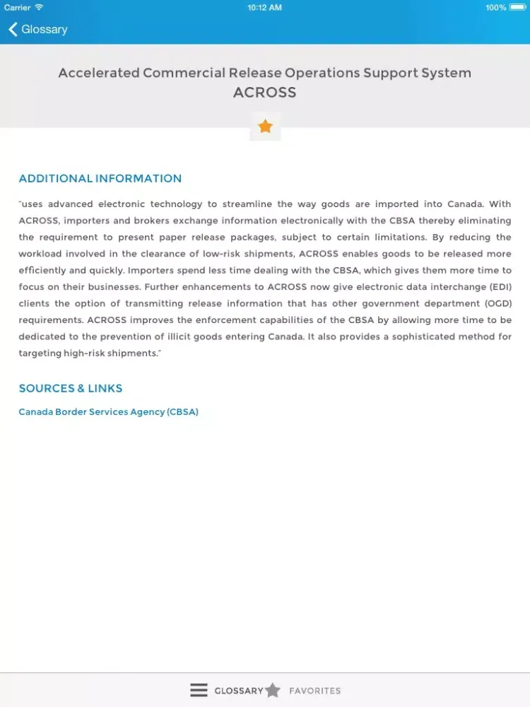 Descartes Logistics and Supply Chain Glossary iPad  スクリーンショット