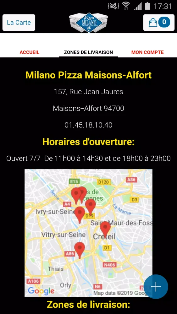 Milano Pizza Screenshots