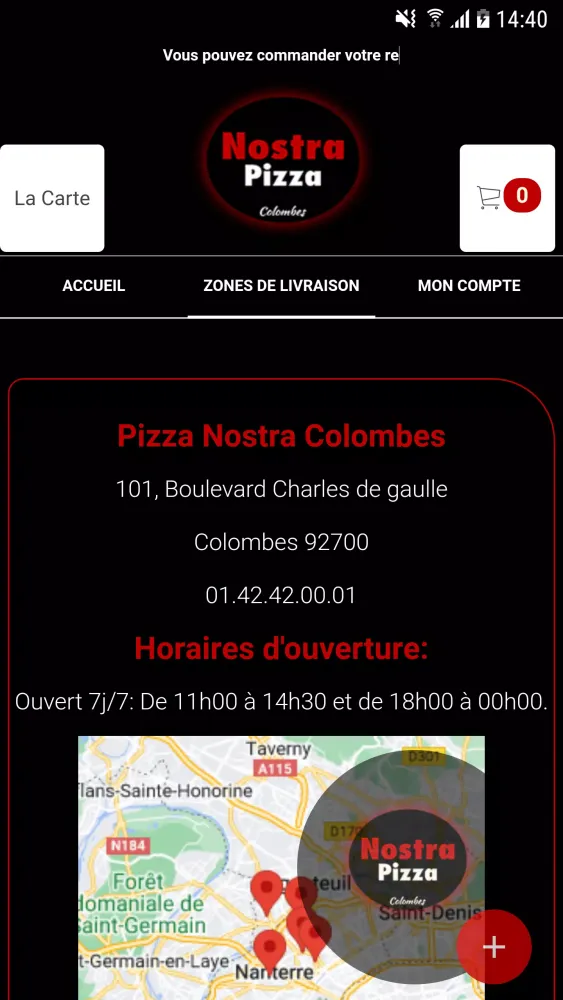 Pizza Nostra Colombes Ekran Görüntüleri