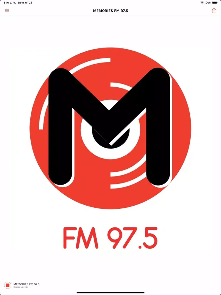Скриншоты Memories 97.5 FM iPad 